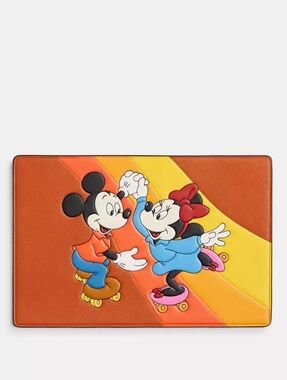 *NWT* COACH X DISNEY Collectible Leather Postcard